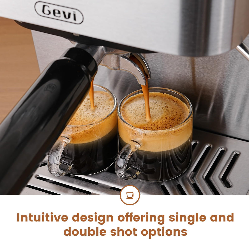 20 Bar Espresso Machine, Programmable Coffee Maker with Milk Frother