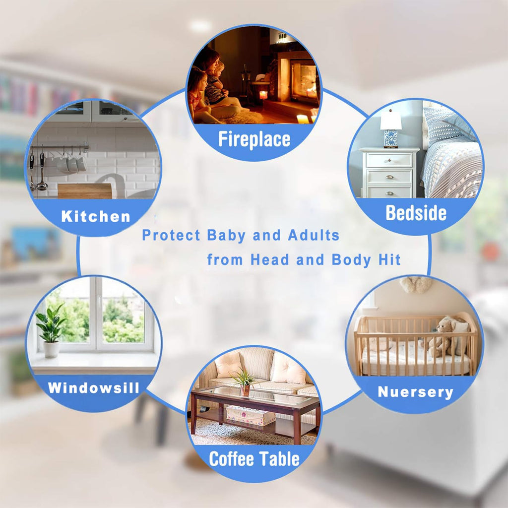 100% Silicone Clear Edge Protector Baby Proofing Furniture Guard, 3FT