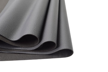 Soft PU Fabric Leather 5 Yard 54" x 180" Pleather, 1.1mm Thick Faux Leather Fabric Leather Upholstery Fabric Black