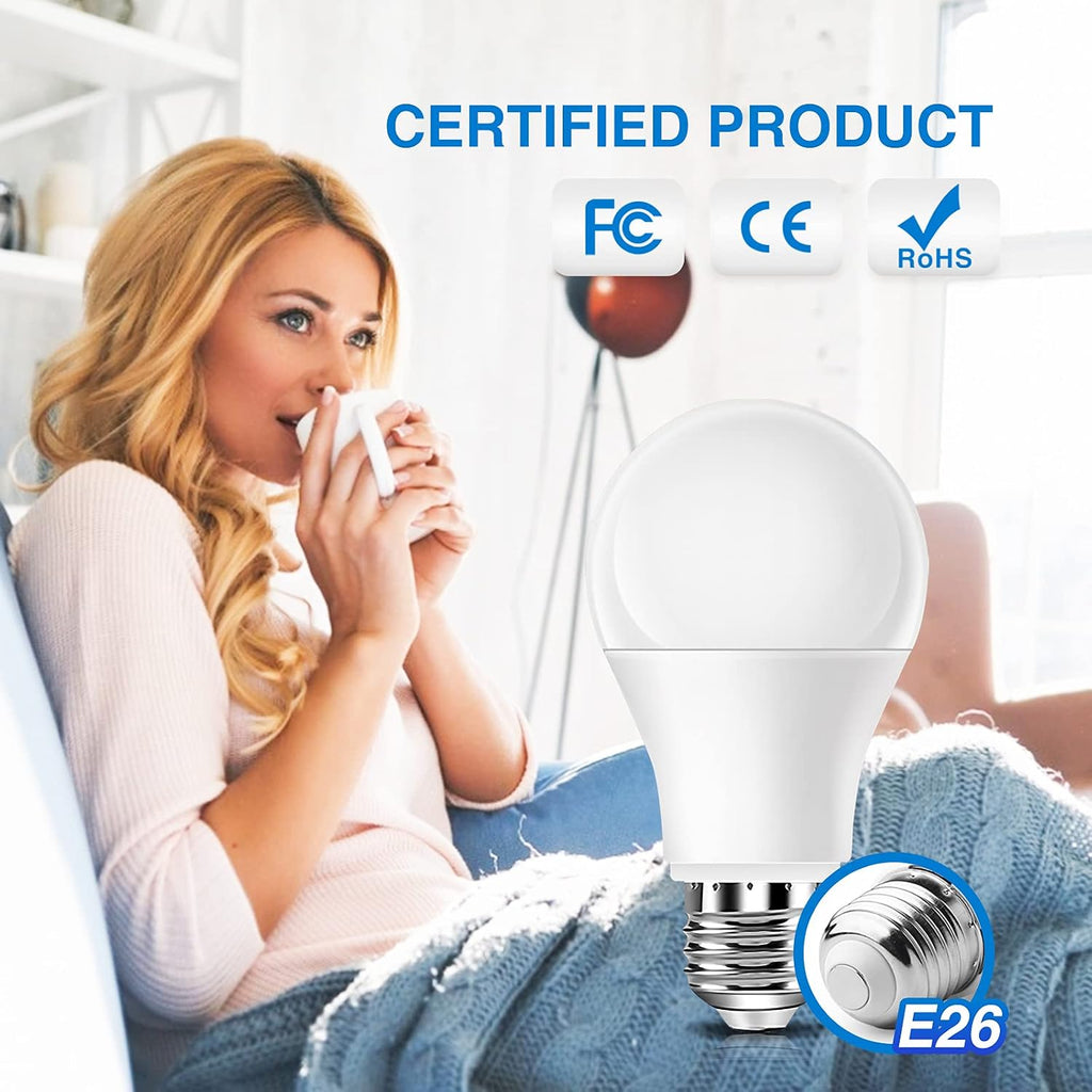 SunLike Full Spectrum Light Bulb 15W 1000lm Bright, Flicker-Free & UV-Free & Vivid 90+ CRI Comfort LED, A19 E26