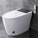Smart Toilet with Bidet Built In, Heated Seat & Dual Auto Flush, Foot Sensor