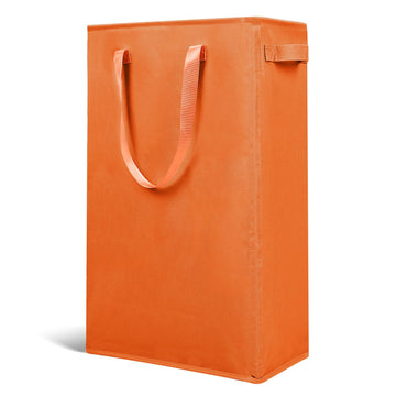 Slim Laundry Hamper Handles Collapsible Laundry Basket Thin Dirty Clothes Basket Narrow Laundry Bag Foldable Dirty