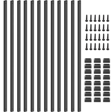 50 Pack 38" Metal Deck Balusters for Deck, Porch and Stair Railings