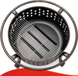 36 Inch Fire Pits for Outside Large Outdoor Wood Burning Crossweave firepit Heavy Duty Steel Bronze Bonfire Pit for Patio Backyard Garden with BBQ - Image 3