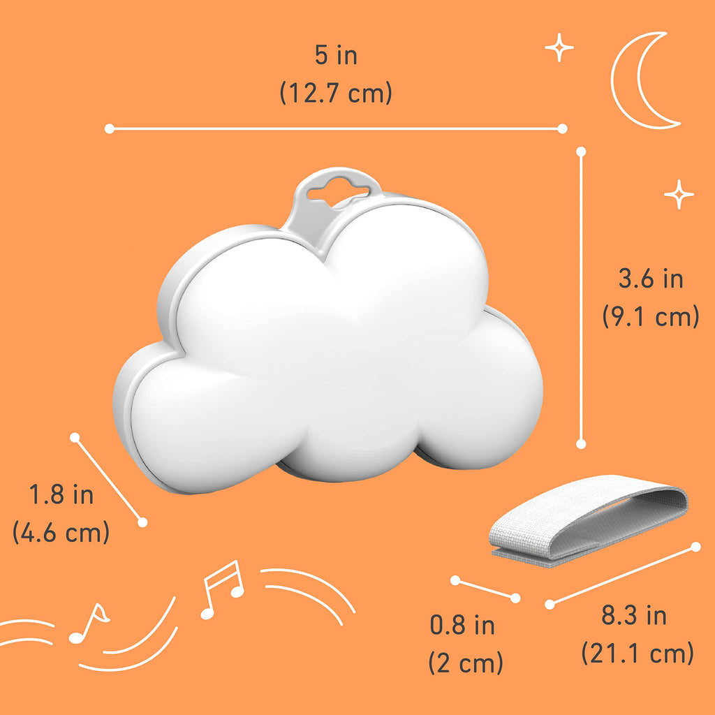 PureBaby Cloud Portable Sound Machine & Night Light