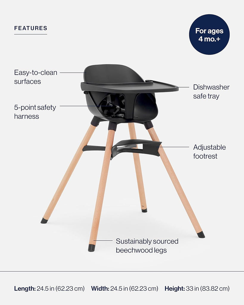 The Chair 3-in-1 Convertible High Chair for Babies and Toddlers | Baby High Chair with 5-Point Safety Harness