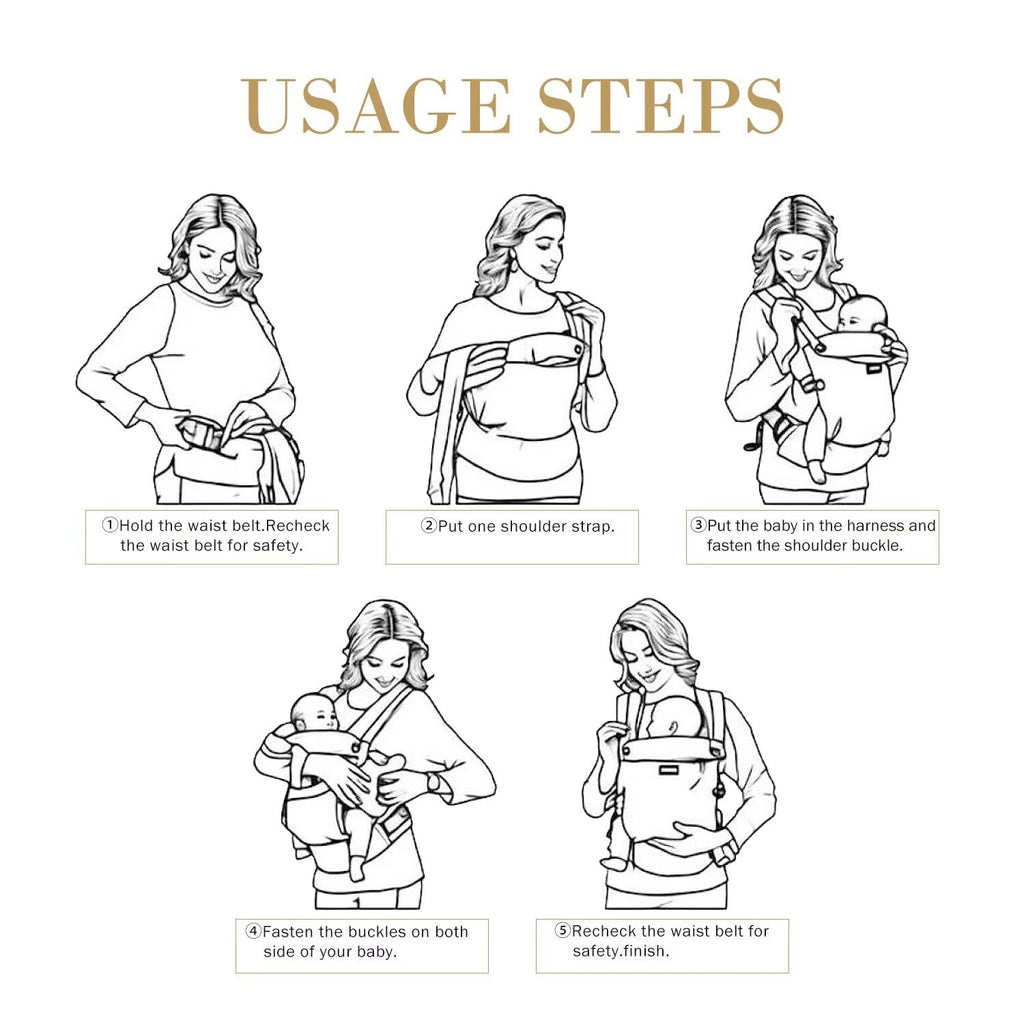 Carrier Newborn to Toddler, 7-45 lbs with Natural Material, Ergonomic Design,Versatile and Adjustable,Hands Free