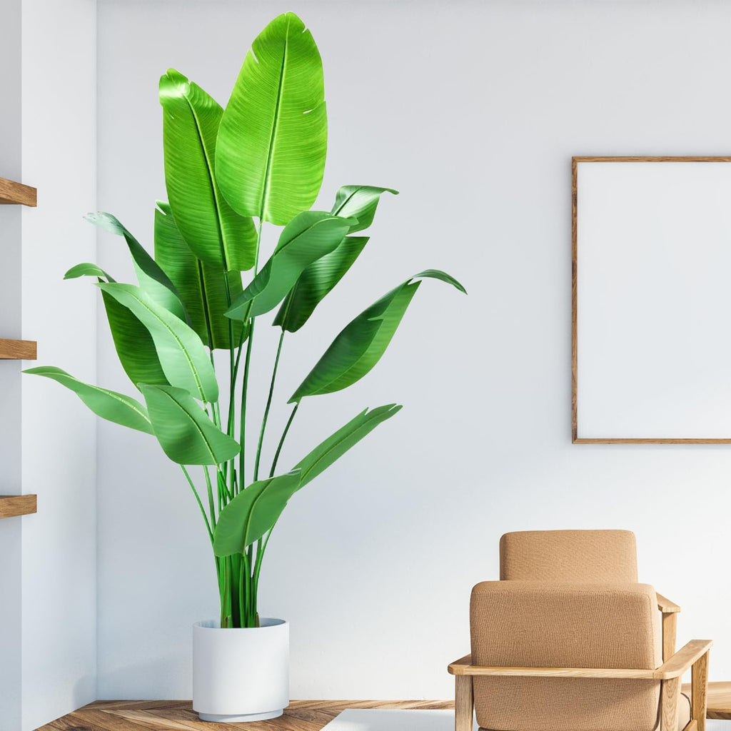 Bird of Paradise Plant Artificial 7ft, Faux Plants Indoor Tall with 13 Trunks - The Perfect Indoor Silk Floor Plant