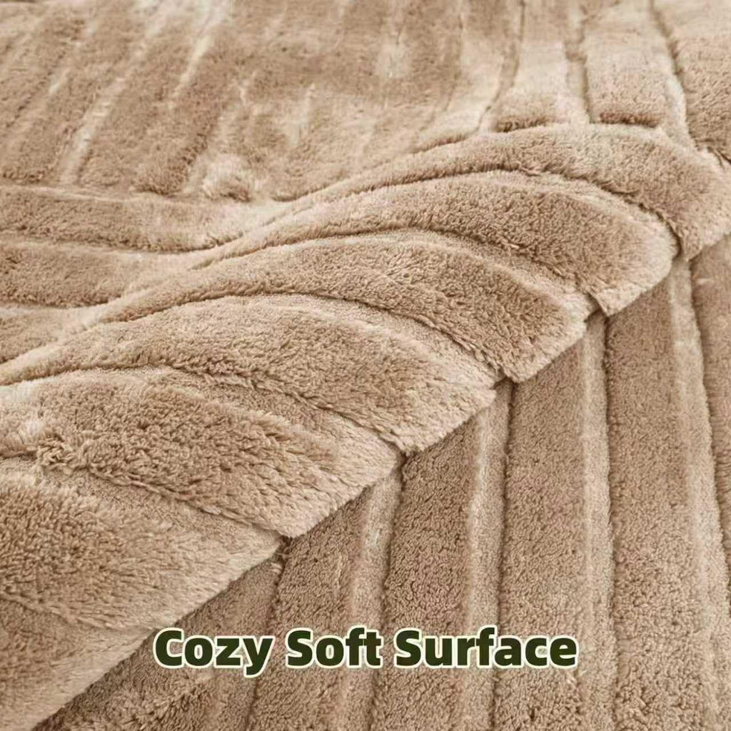 Brown Solid Area Rug, Washable Non Slip Rugs