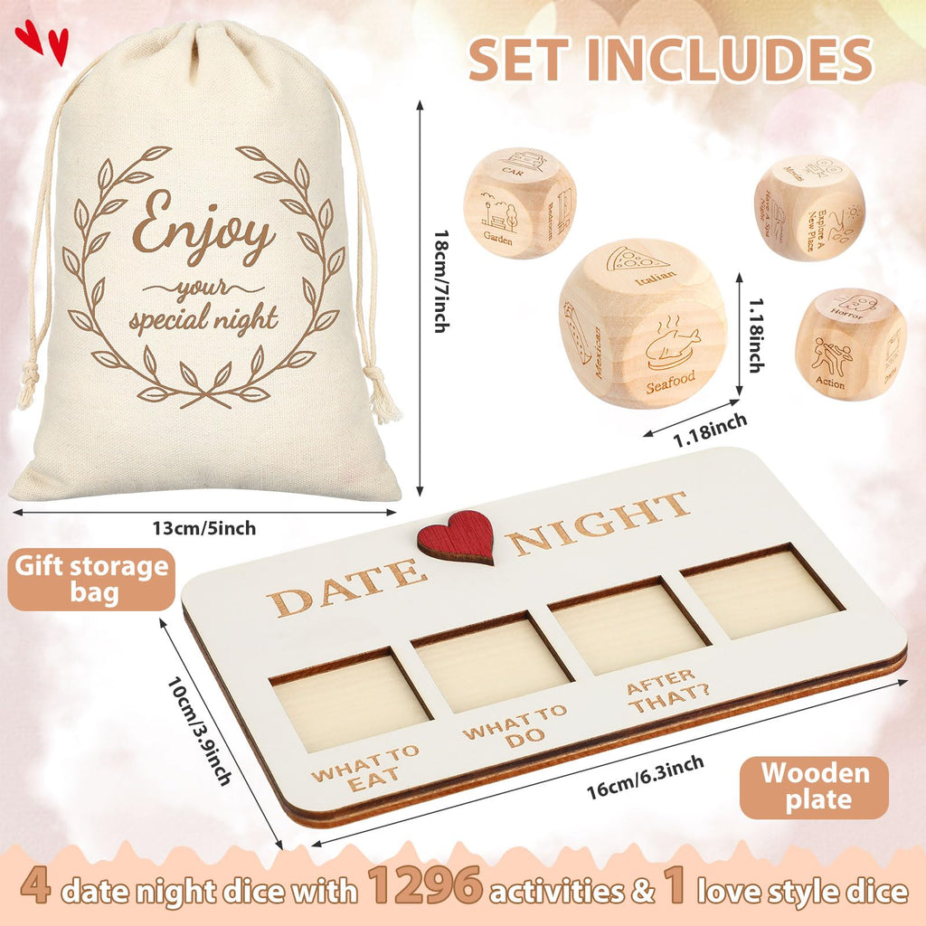 54 Pcs Date Night Gift Box for Couple Girlfriend Boyfriend