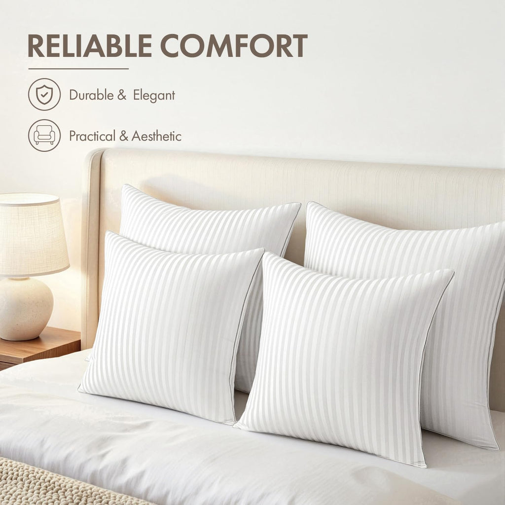 20x20 Throw Pillow Inserts, 100% Virgin Microfiber Filling - Set of 2