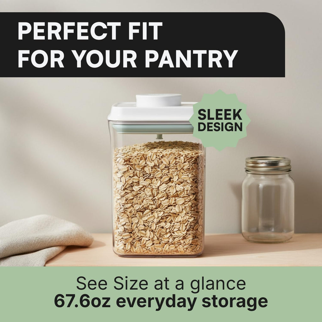 Bop Top Airtight Food Storage Containers with Lid Multi Pack | Kitchen Canister Sets | Air Tight Pantry Container