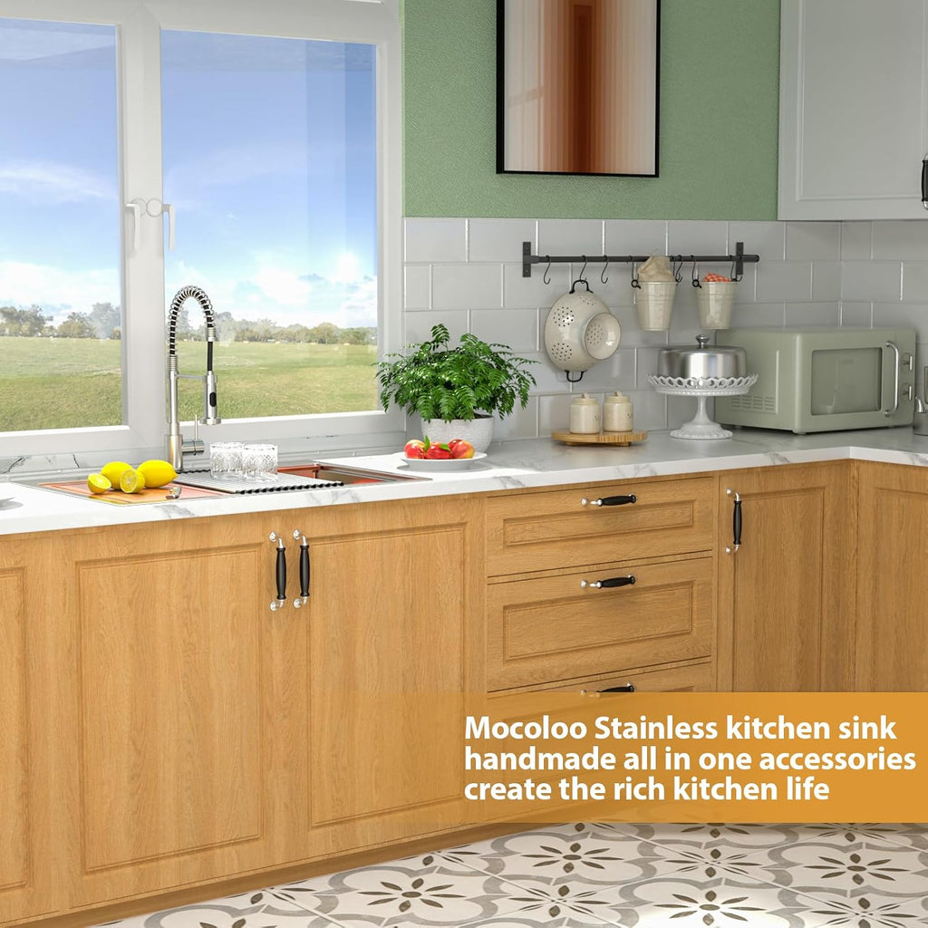 30 Inch Undermount Kitchen Sink - 30x19 Inch Stainless Steel Workstation Sink 16 Gauge Handmade Single Bowl 10" Deep