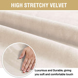 H.VERSAILTEX Dining Chair Covers Velvet Stretch Chair Covers for Dining Room Set of 6 Parson Chair Slipcovers Chair