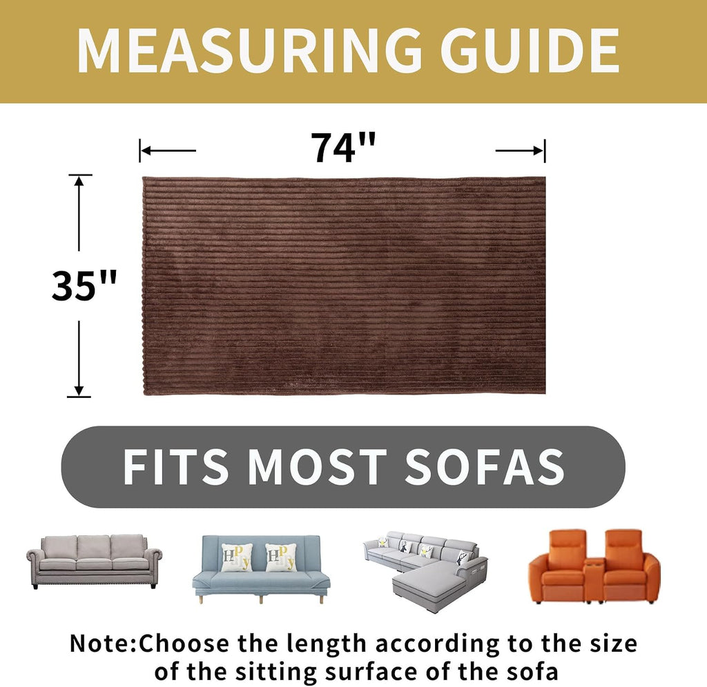 Waterproof Couch Cover for Dogs Washable, Faux Fur Pet Couch Covers for Sofa, Soft Dog Bed Cover Non-Slip Couch Covers