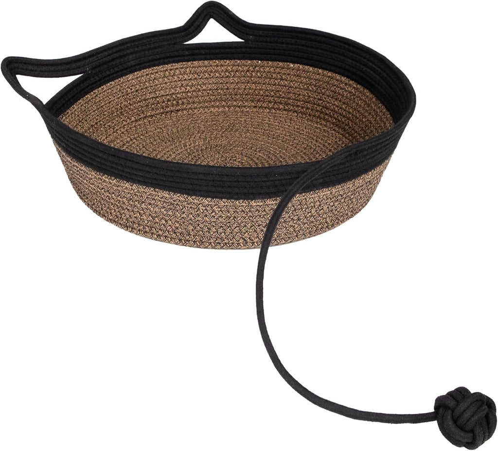 Cat Bed, Cotton Rope Instinct Basket for Cats, Handwoven Cat Beds