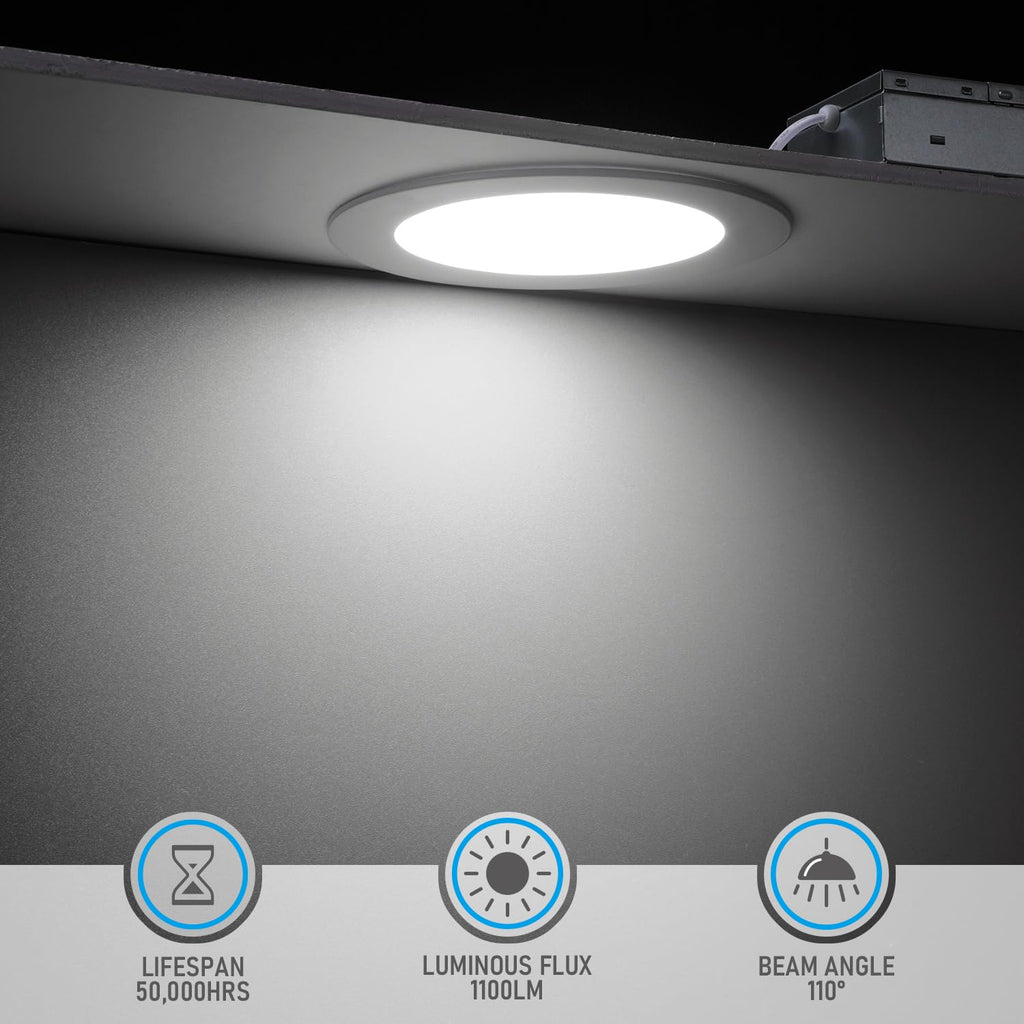 6 Inch Ultra-Thin LED Recessed Light, CRI90 12W