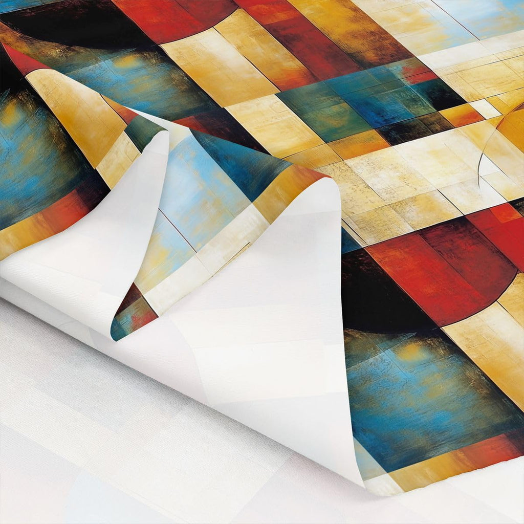 Abstract Striped Fabric By The Yard Boho Geometric Upholstery
