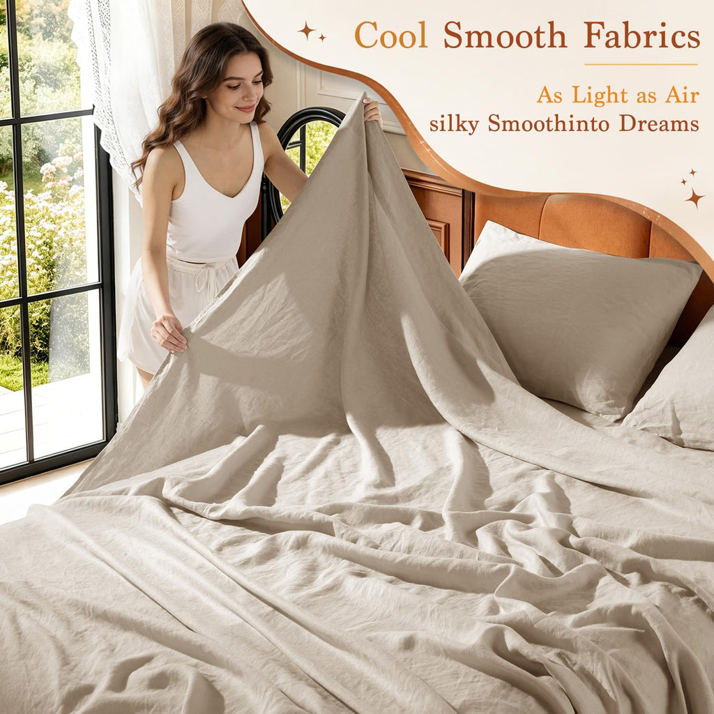 100% French Linen Sheets - Bed Sheets