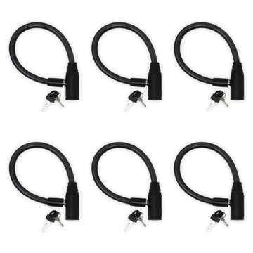Child-Proof Refrigerator Lock for Kids & Adults - Lock for French Door Fridge and Cabinet (Small, Black, 6 Pack Keyed