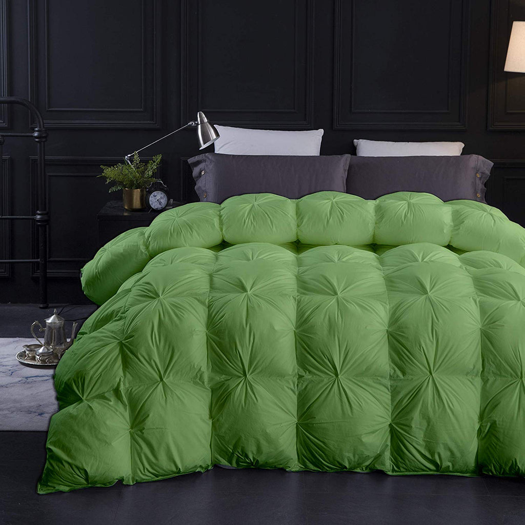 Decor Pinch Pleated Down Alternative Comforter Super King Plus 120x120 Inches 1pc Comforter & 4 pcs Pillow
