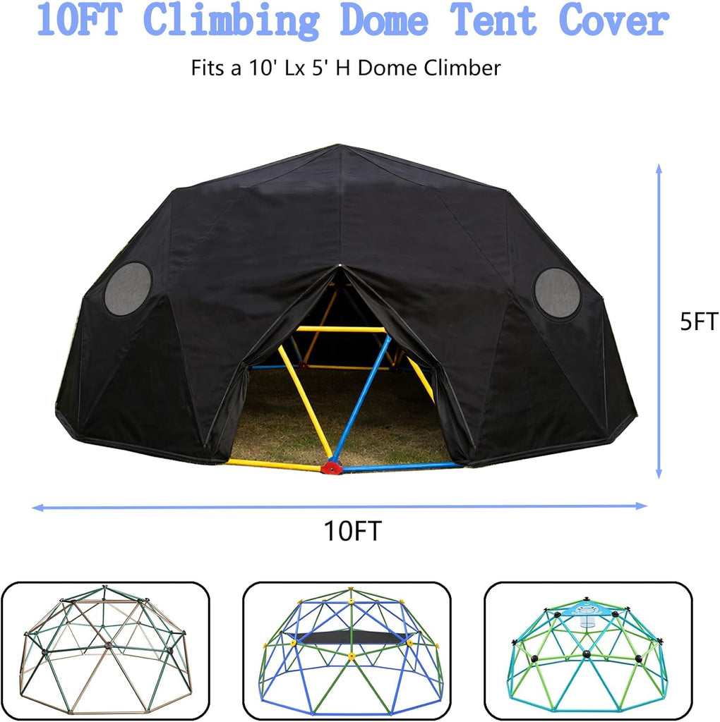10-Foot Climbing Dome Cover, Climbing Dome Game Tent, Suitable for 10FT semi-Circular Rock Climbing (Cover only)