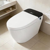 Smart Toilet with Bidet, One-Piece Design, Heated Seat & Auto Open/Close Lid, Foot Sensing & Automatic Flush
