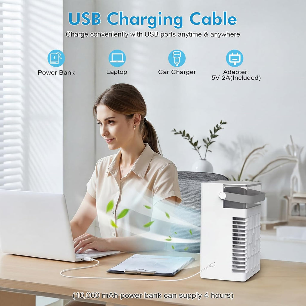 Portable Air Conditioners, 3-in-1 Portable AC Unit, Personal Mini Air Conditioner With 1000ml Water Tank