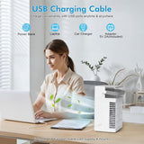 Portable Air Conditioners, 4-Speed Mini Air Conditioner, 3-in-1 Personal Cooling Fan