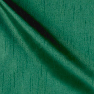 Worldly Faux Dupioni Silk Emerald Fabric By The Yard