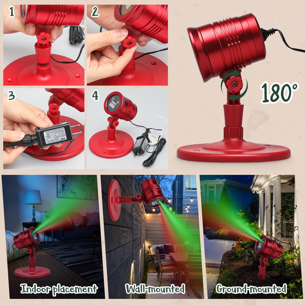 Limited Edition Christmas Projector Lights Outdoor, Special Edition Waterproof Christmas Laser Lights with Remote