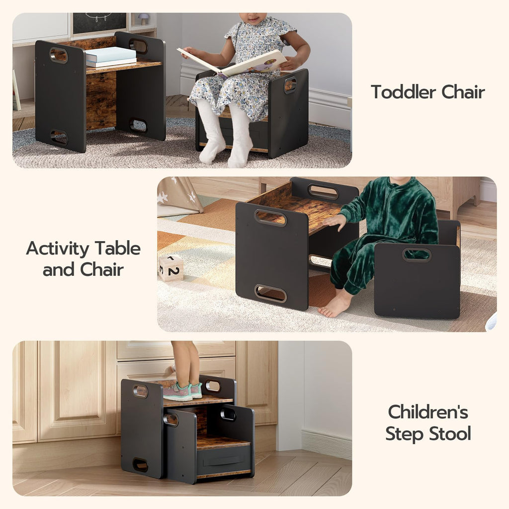 Weaning Table and Chair Set, Toddler Table and Chair Set, Furniture for Kids 1-3 Year Old, Kids Table and Chair for