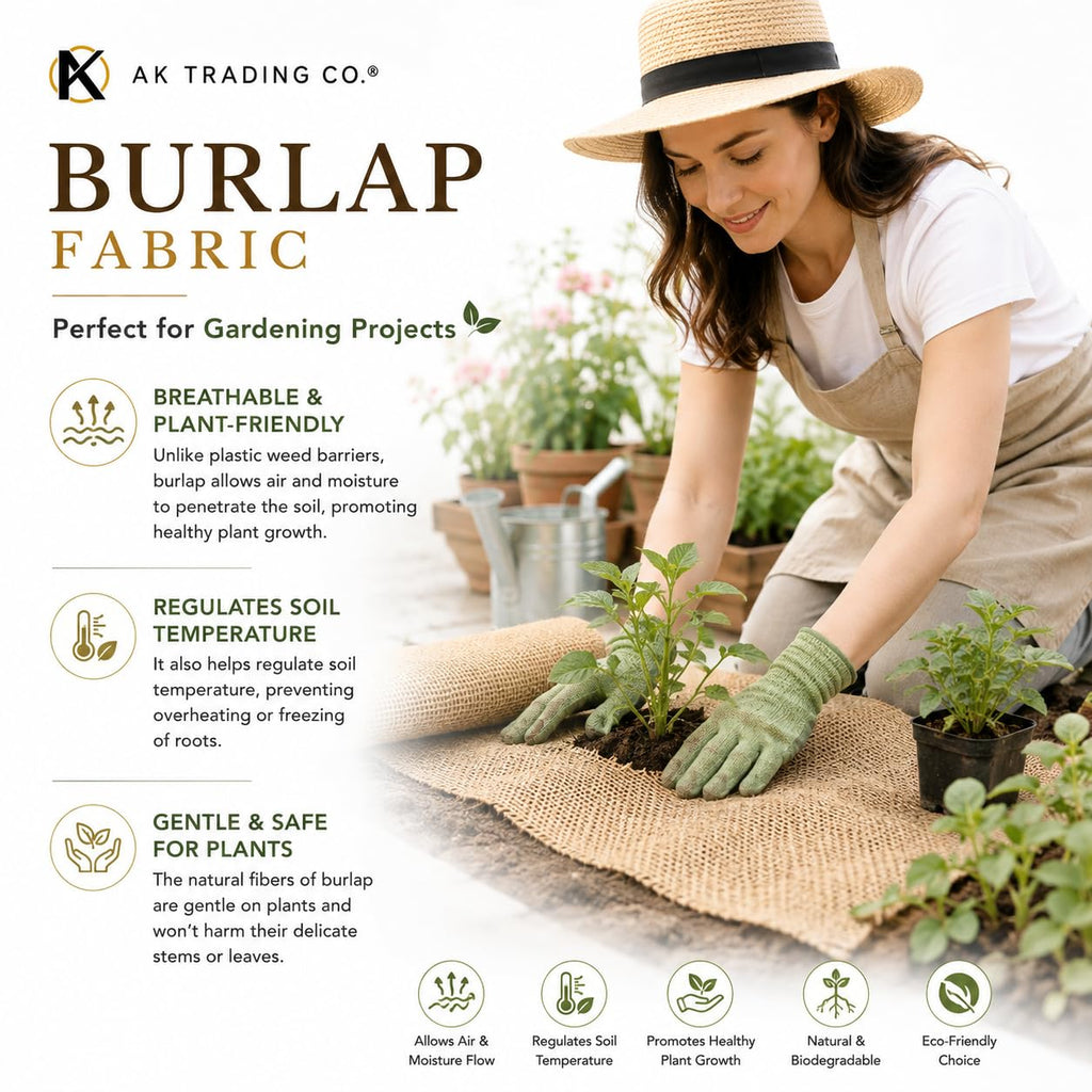 40" Wide x 5 Yards (15 Feet) - Multipurpose Natural Burlap Fabric - for Decorations, Crafts, Home, Weddings, Table