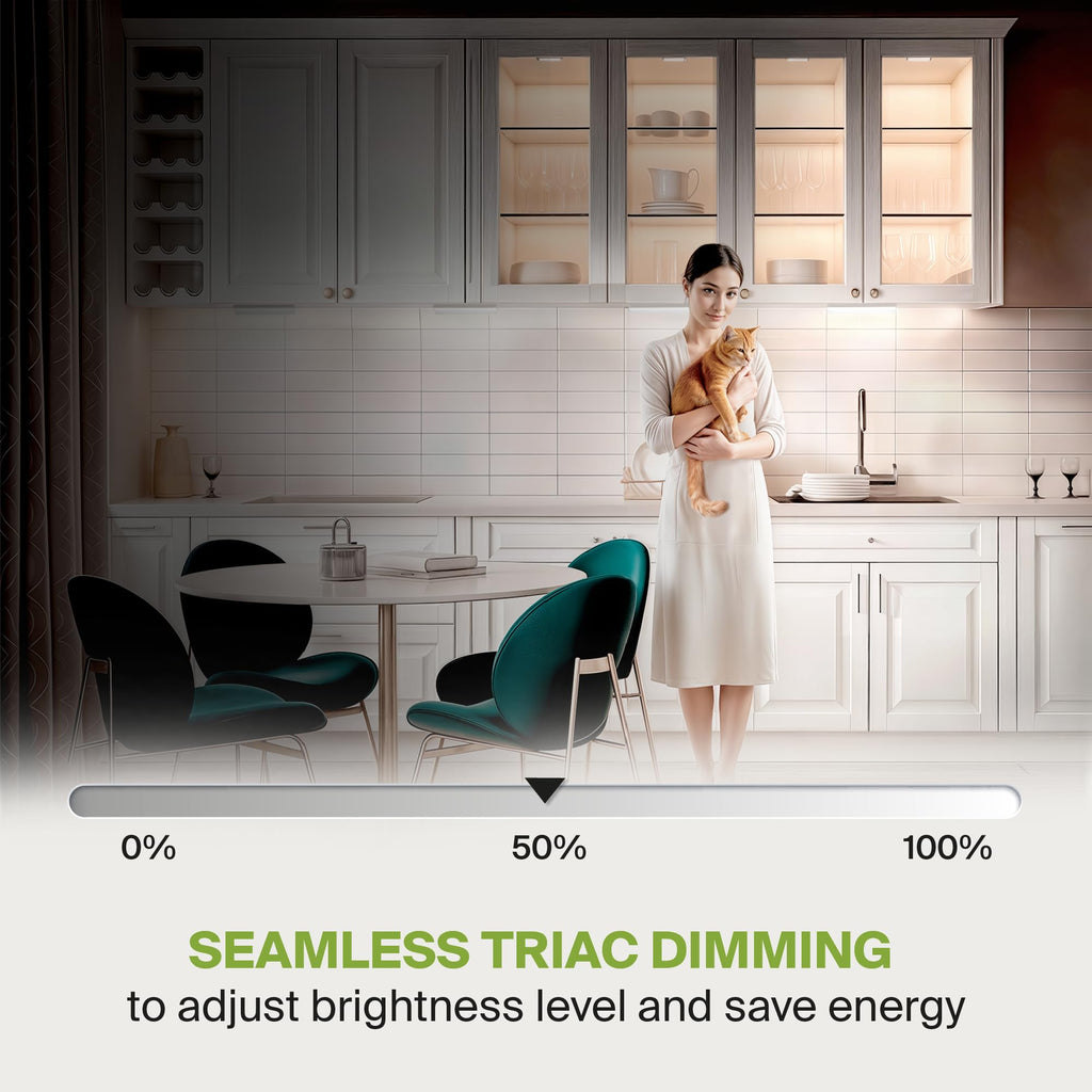 LED Under Cabinet Lighting, 9 Inch 3W, Plug in or Hardwired