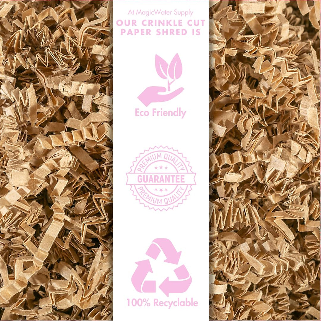 Crinkle Cut Paper Gift Basket Filler - 2 LB - Kraft