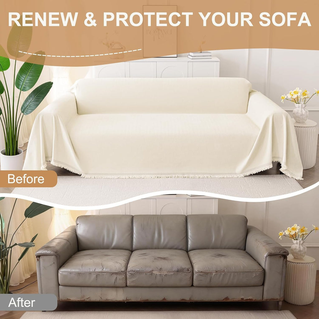Couch Cover for Dogs, Chenille Sofa Covers for 3 Cushion Couch