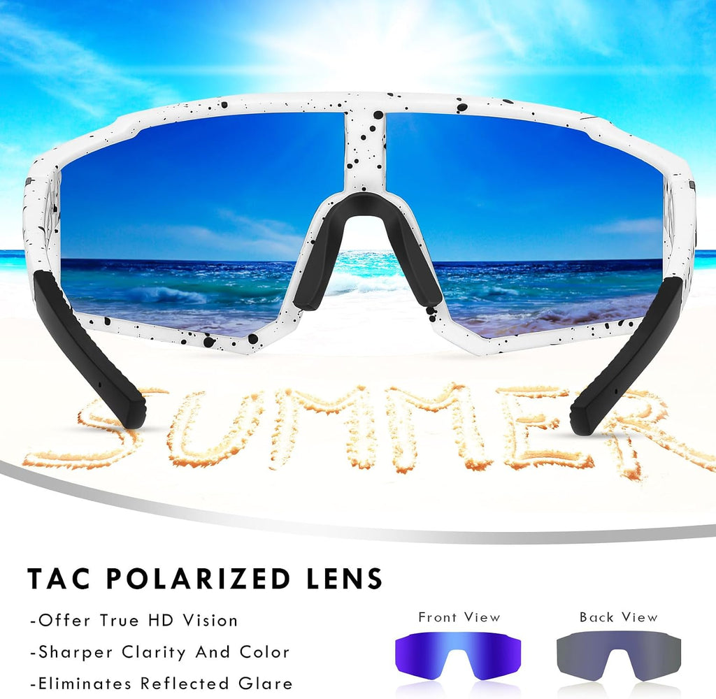Youth Baseball Sunglasses, Kids Polarized Sports Sunglasses,UV400 Protection Glasses for Boys Girls Softball Cycling