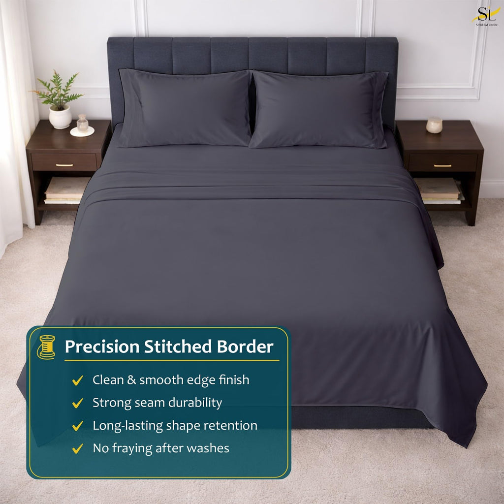 RV Full Bunk 4 Piece Sheet Set 42x80, Ultra Soft Microfiber RV Bed Sheets, Breathable Cooling Camper Bedding, Deep