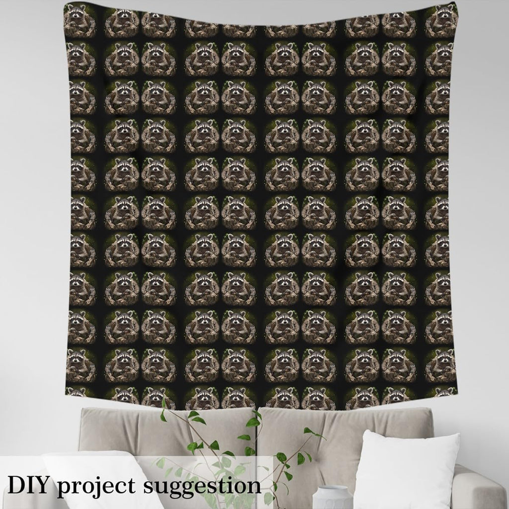 Raccoon Fabric by The Yard Soft 5 Yard