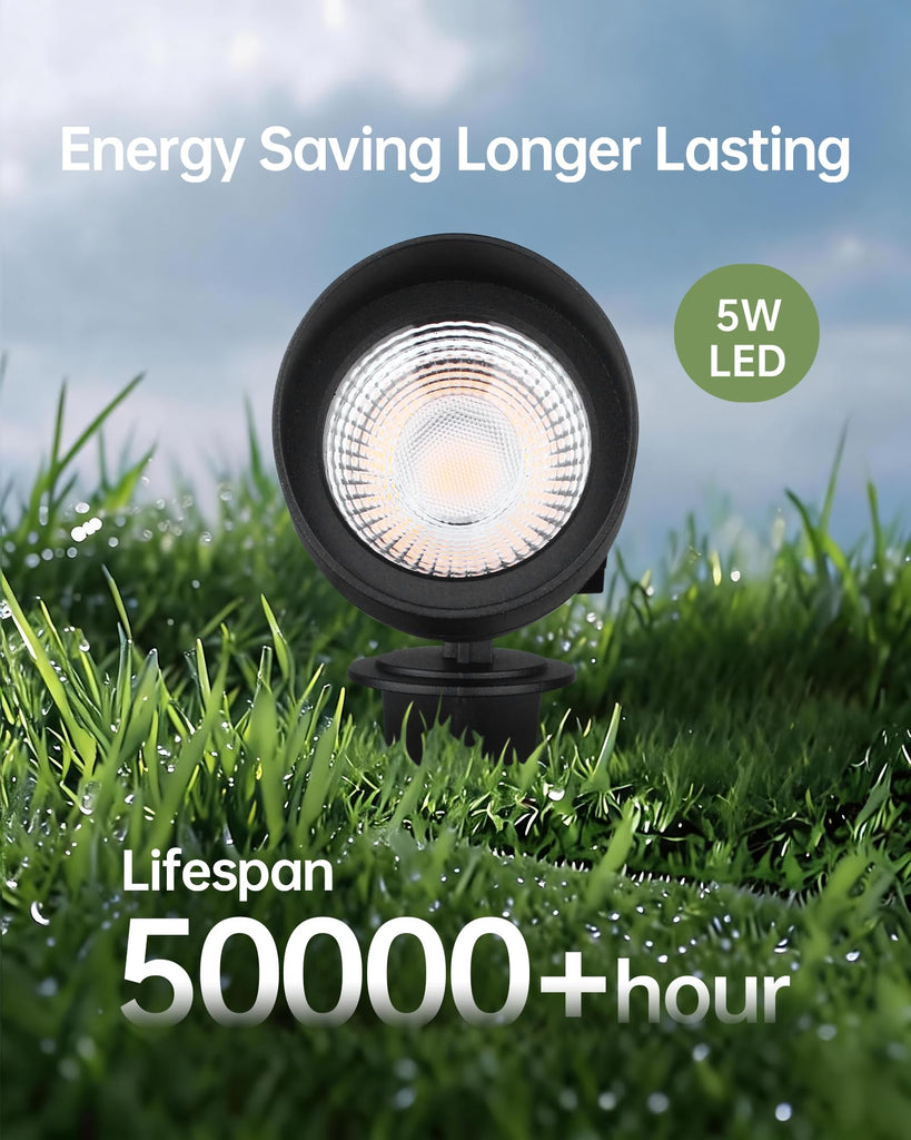 8Pack Low Voltage Landscape Spotlight,12v Outdoor Uplight Waterproof