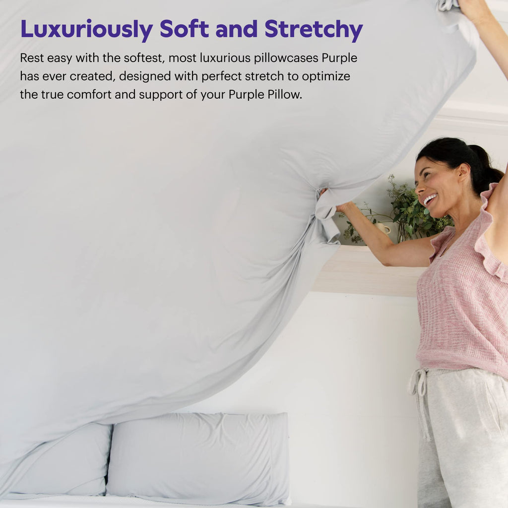 SoftStretch Pillowcase Set, King Size, Rayon Bamboo Blend