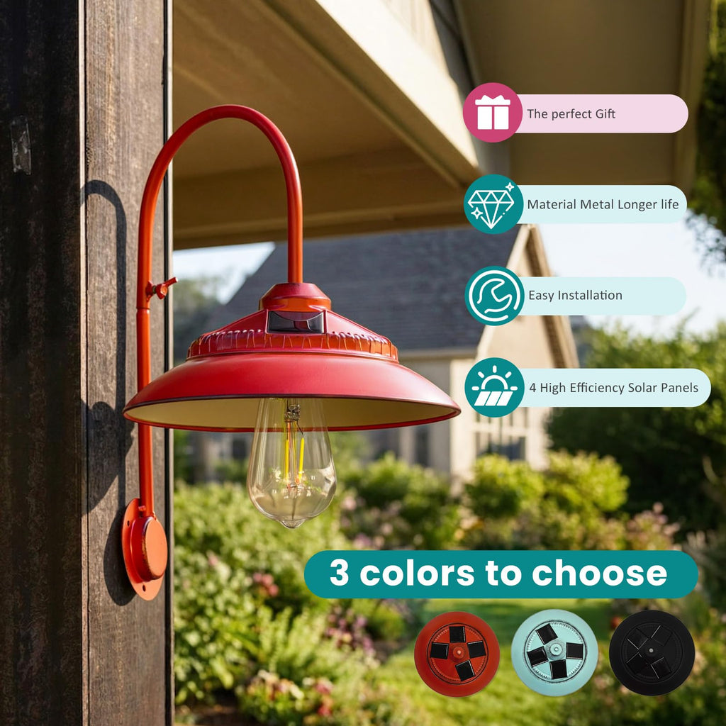 Solar Barn Light - Rustic Outdoor Lights