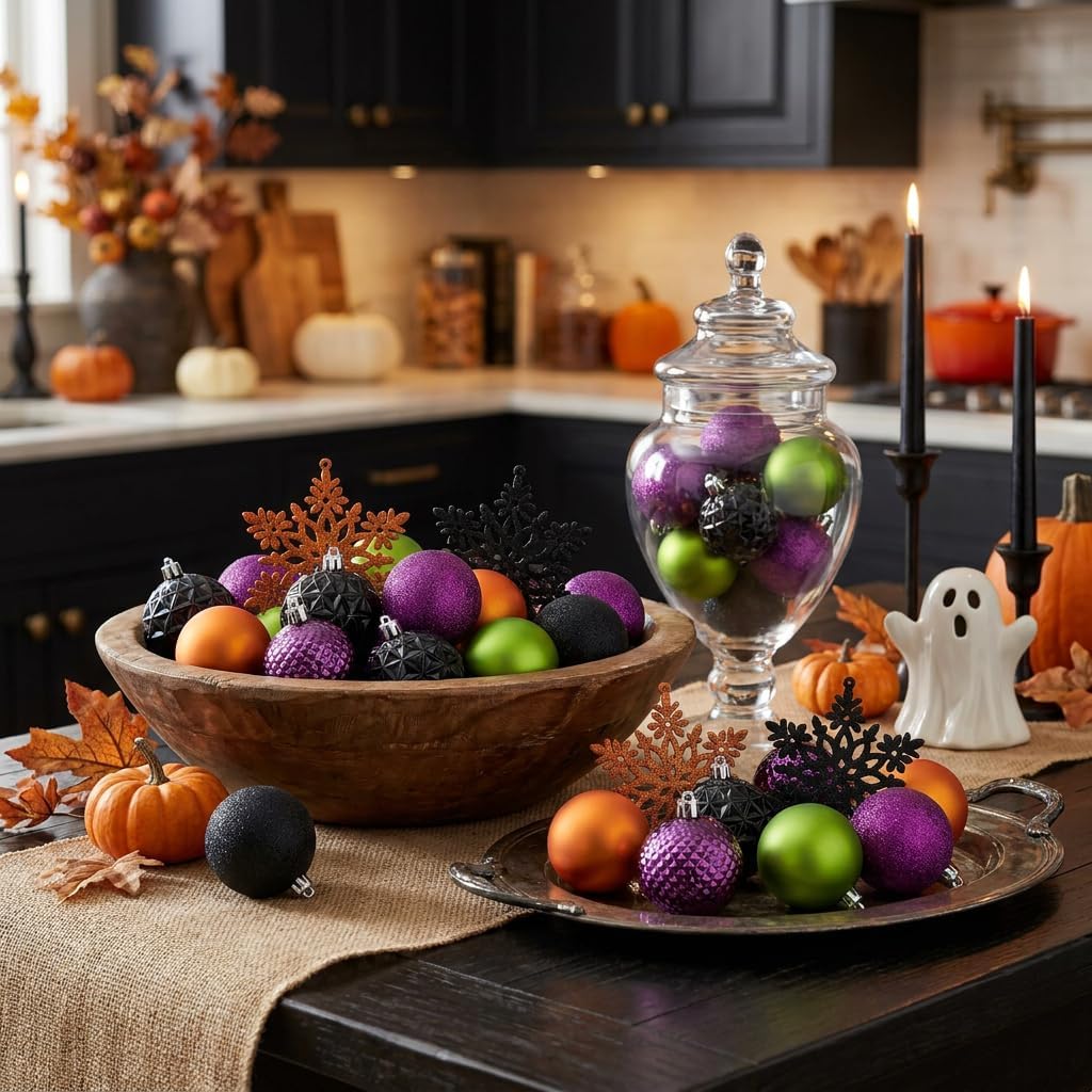 Halloween Ornaments Tree Decorations Indoor 2 Inch - Set of 50