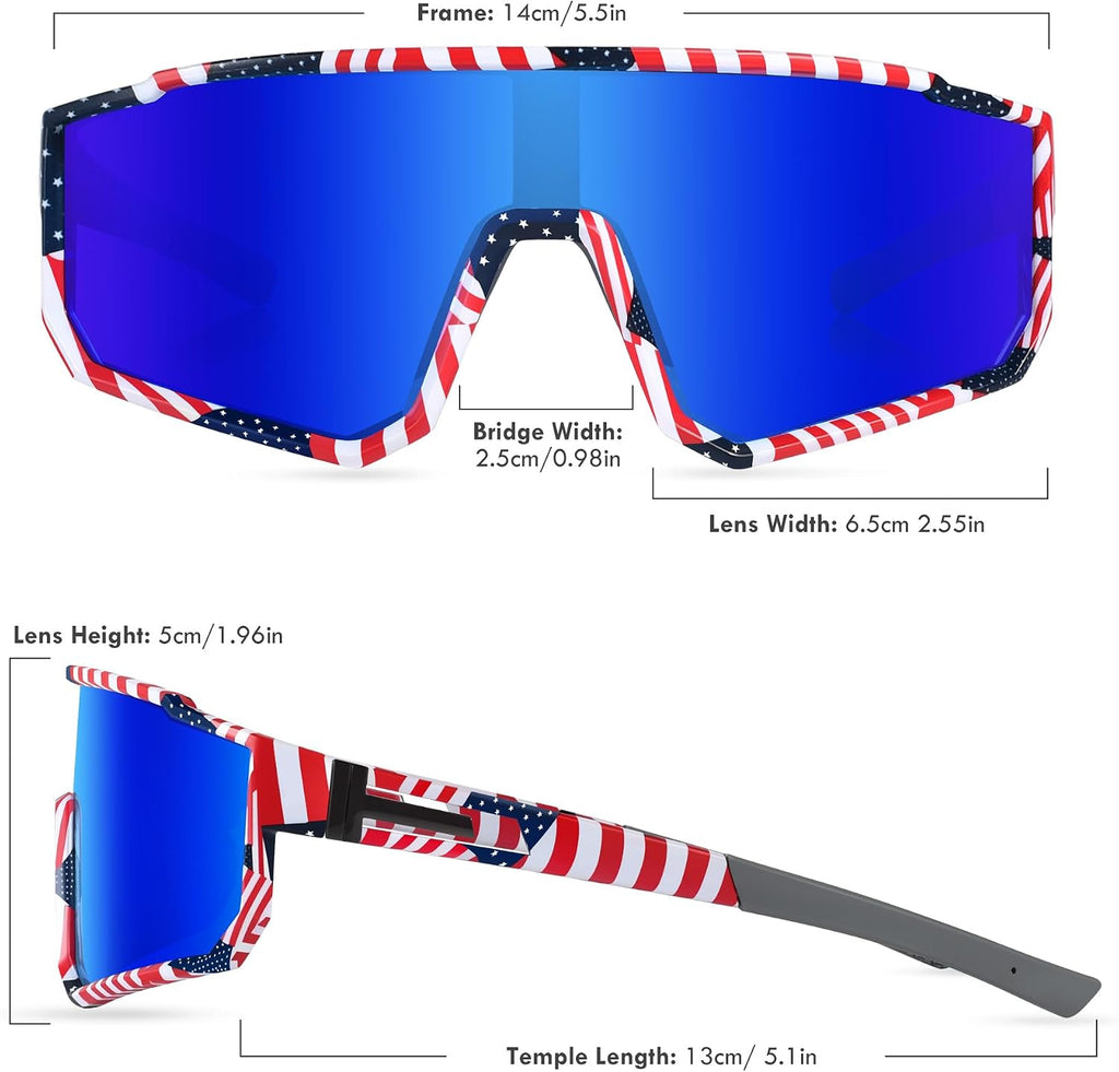 Youth Baseball Sunglasses, Kids Polarized Sports Sunglasses,UV400 Protection Glasses for Boys Girls Softball Cycling