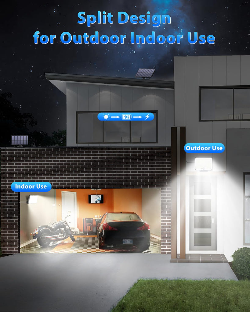 Solar Lights for Outside, Motion Sensor Outdoor Lights, 4 Pack