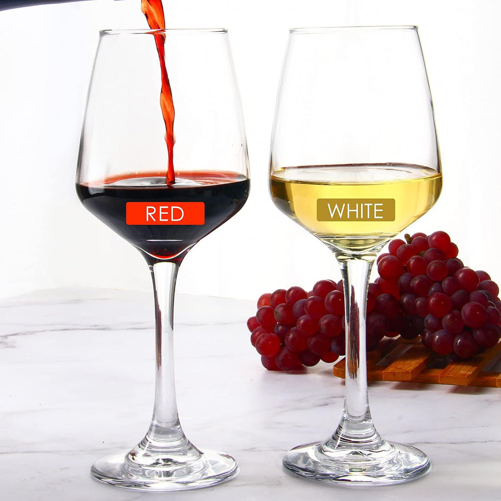 Wine Glasses Set of 12, 12 Oz Classic Red or White Wine Glass with Stem, Perfect Use, Dishwasher Safe