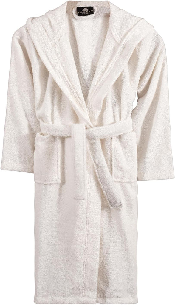Organic Turkish Cotton-Acrylic Boys Girls Hooded Bathrobe