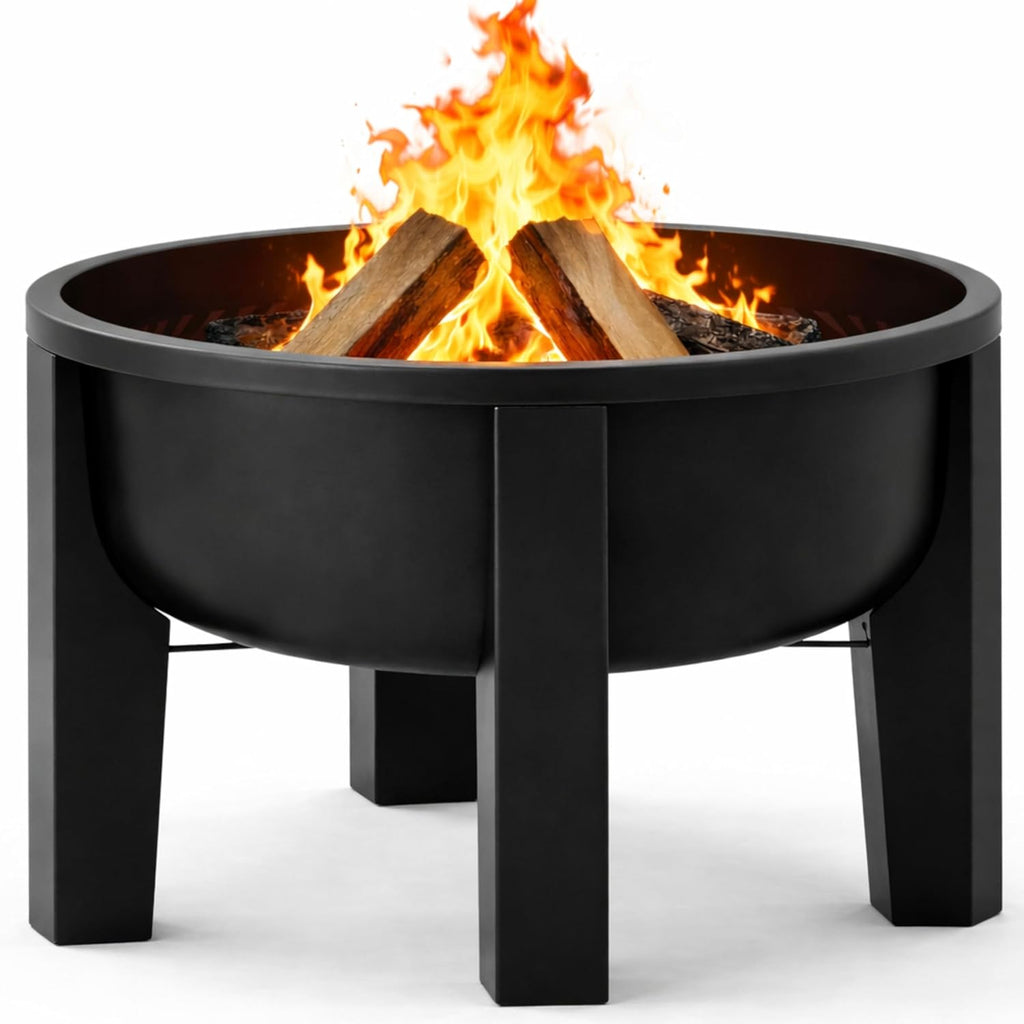 Fire Pit Surround Tabletop - Wood Burning