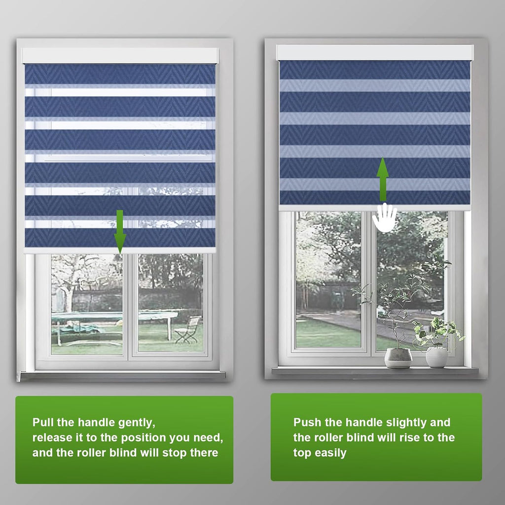 Custom Cordless Zebra Blind,Anti-Ultraviolet Curtains, Energy-Saving Roller Blinds, Suitable for Windows, Family