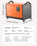 70 Pints Commercial Dehumidifier with Pump, Portable Crawl Space Dehumidifiers for Basement Storage Room Industrial